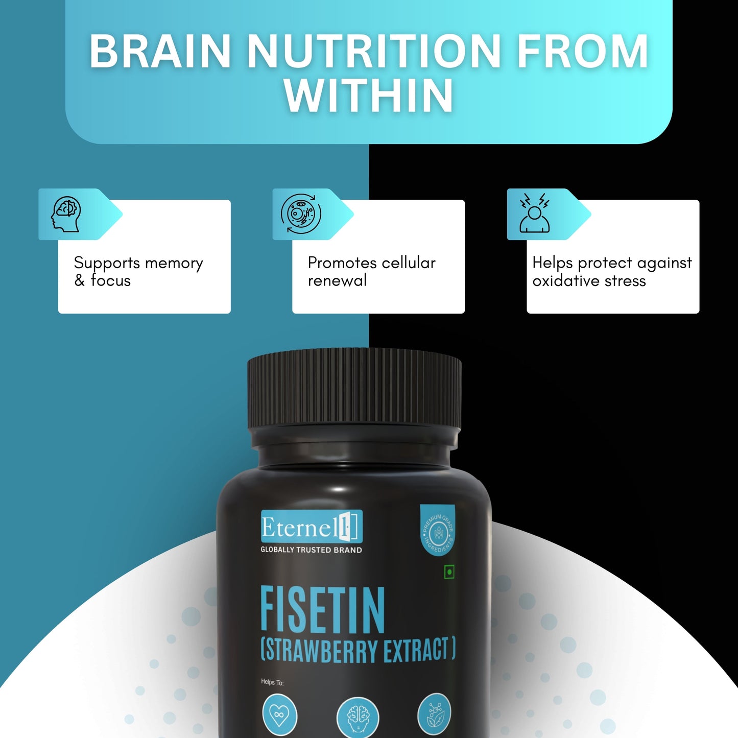 Fisetin (Strawberry Extract) 100 mg – Anti-Aging & Cellular Health