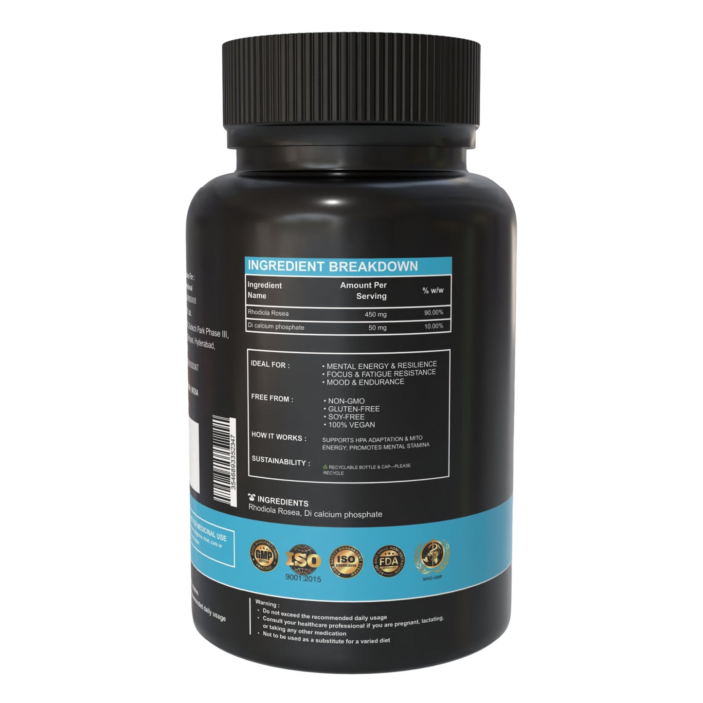 Rhodiola Rosea - 450 mg