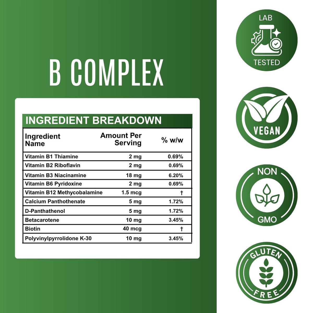 B-Complex Tablet - 290 mg