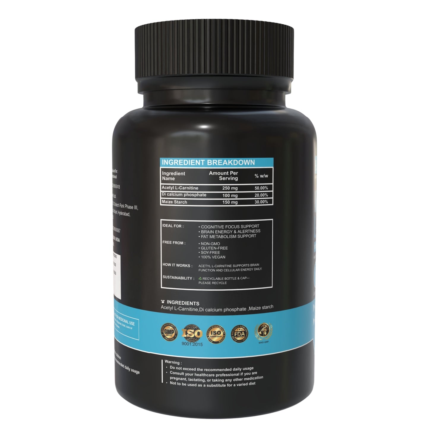 Acetyl L-Carnitine - 500mg