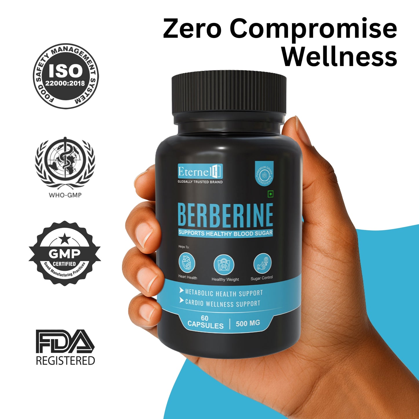 Berberine 500 mg – Blood Sugar & Metabolic Support