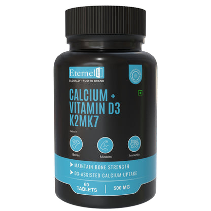 Calcium + Vitamin D3 K2 MK-7 Tablet – 500 mg