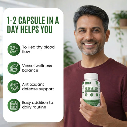 Hesperidin Capsules 500 mg – Circulation & Heart Health Support