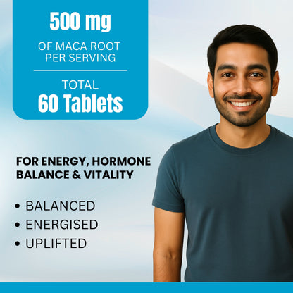 Maca Root Extract 500 mg – Energy & Hormonal Support