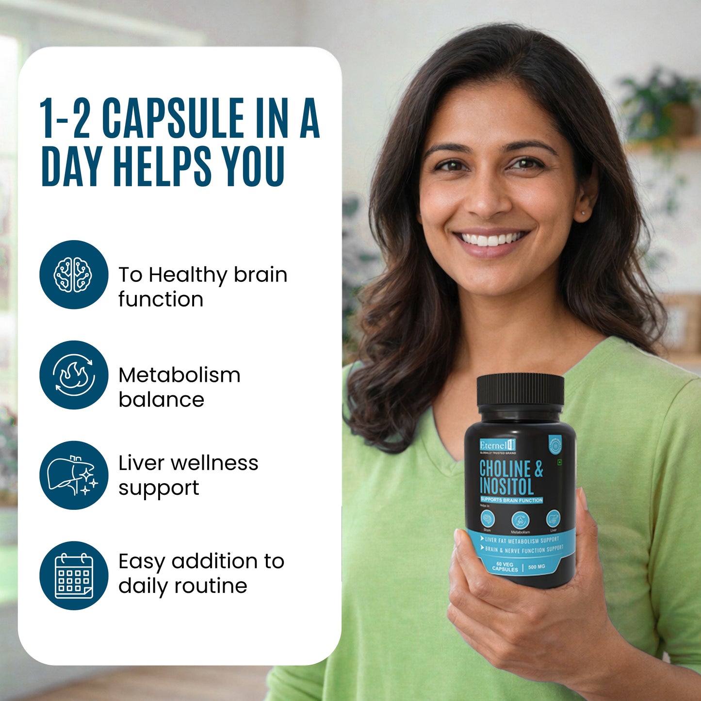 Choline and Inositol - 500mg Capsules