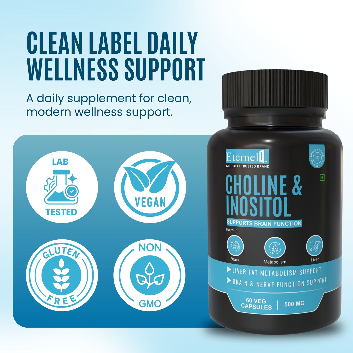 Choline and Inositol - 500mg Capsules