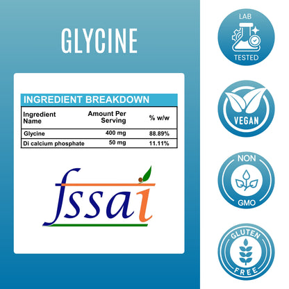 Glycine Capsules 450 mg – Sleep & Recovery Support