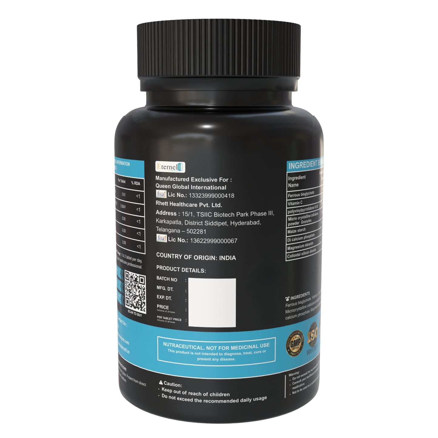 Iron Bisglycinate (Female) 300 mg – Women’s Iron Support