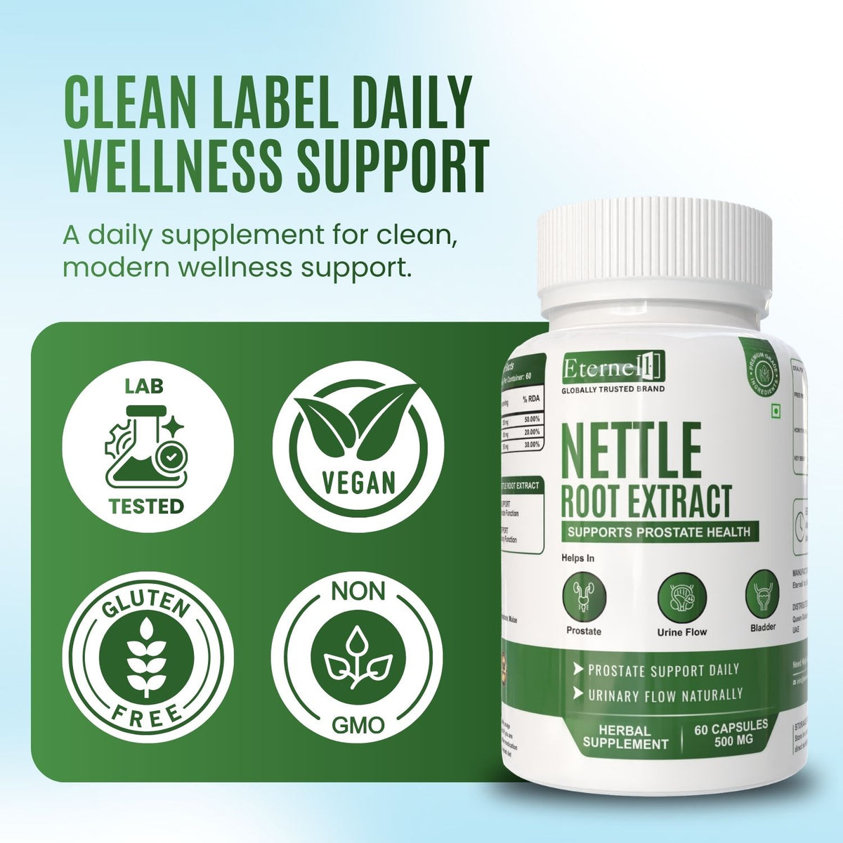Nettle Root Extract Capsule - 500mg