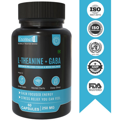 L-Theanine + GABA - 250 mg – Calm Mind & Stress Relief