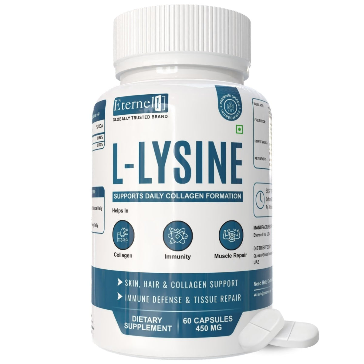 L-LYSINE - 500mg Capsules
