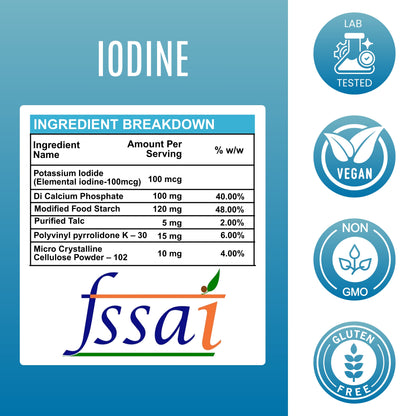 Iodine Tablets - 100 mcg
