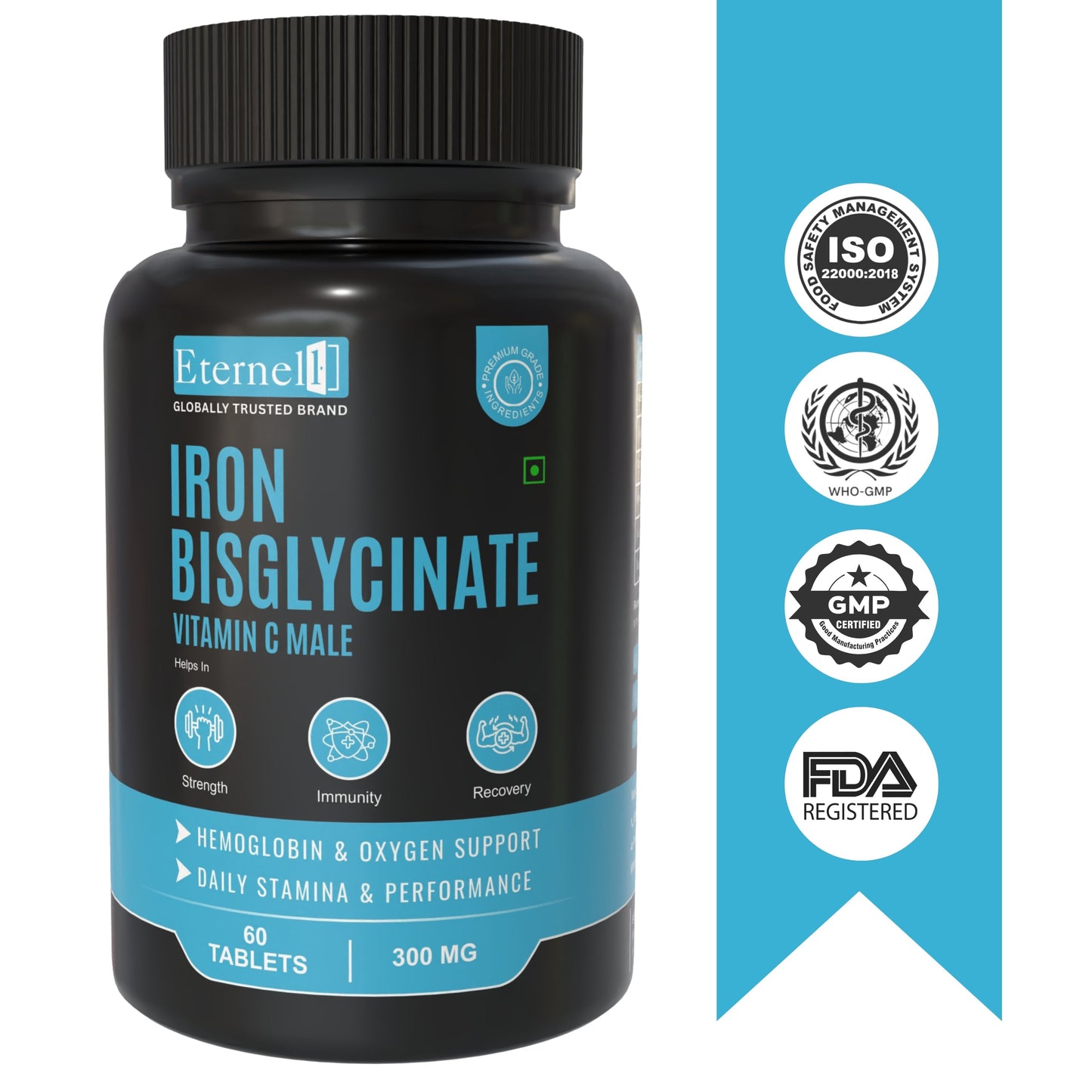 Iron Bisglycinate Vitamin C male Tablet - 300mg