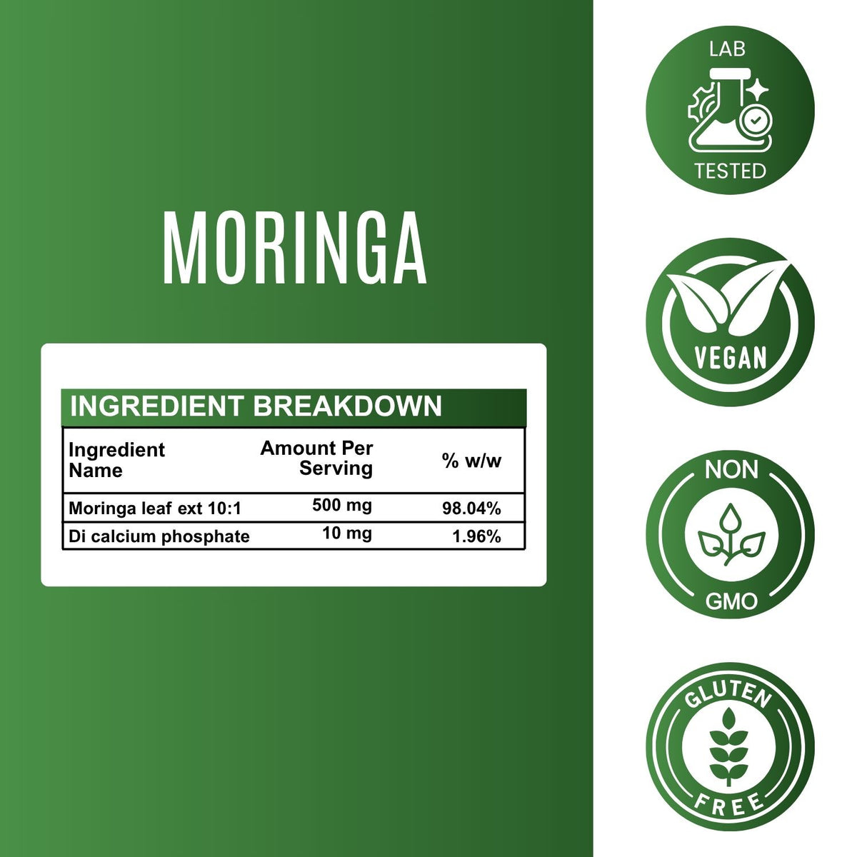 Moringa Capsules - 500 mg