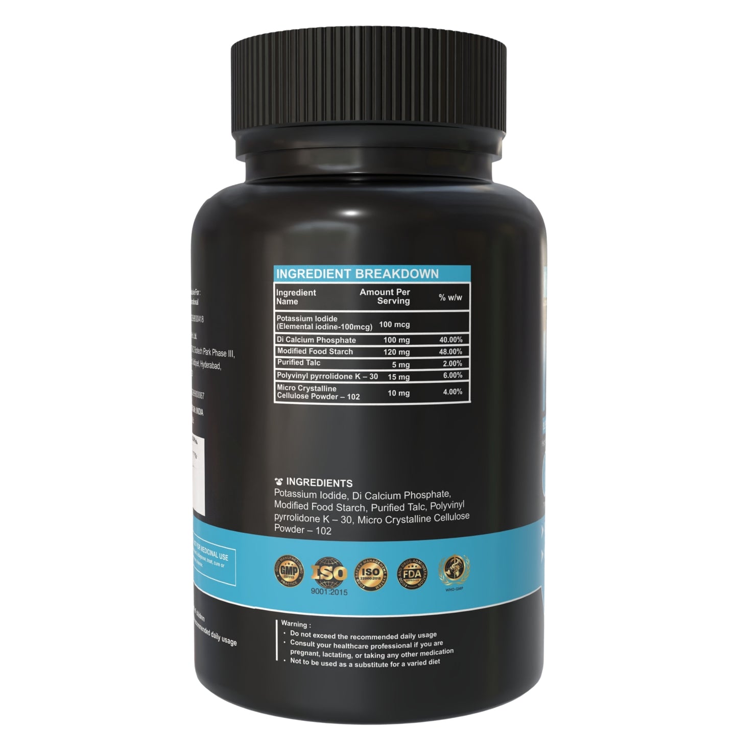 Iodine Tablets - 100 mcg