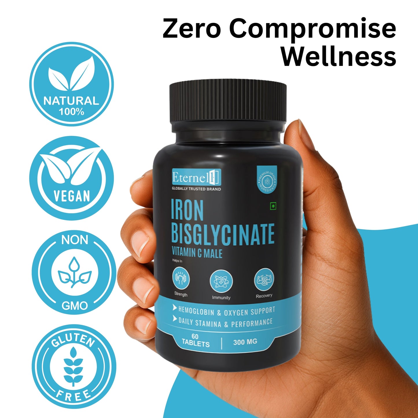 Iron Bisglycinate Vitamin C male Tablet - 300mg