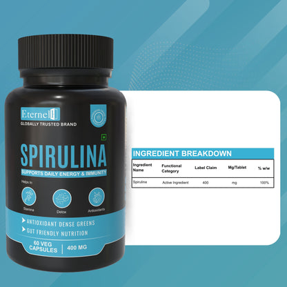 Spirulina Capsules - 400 mg