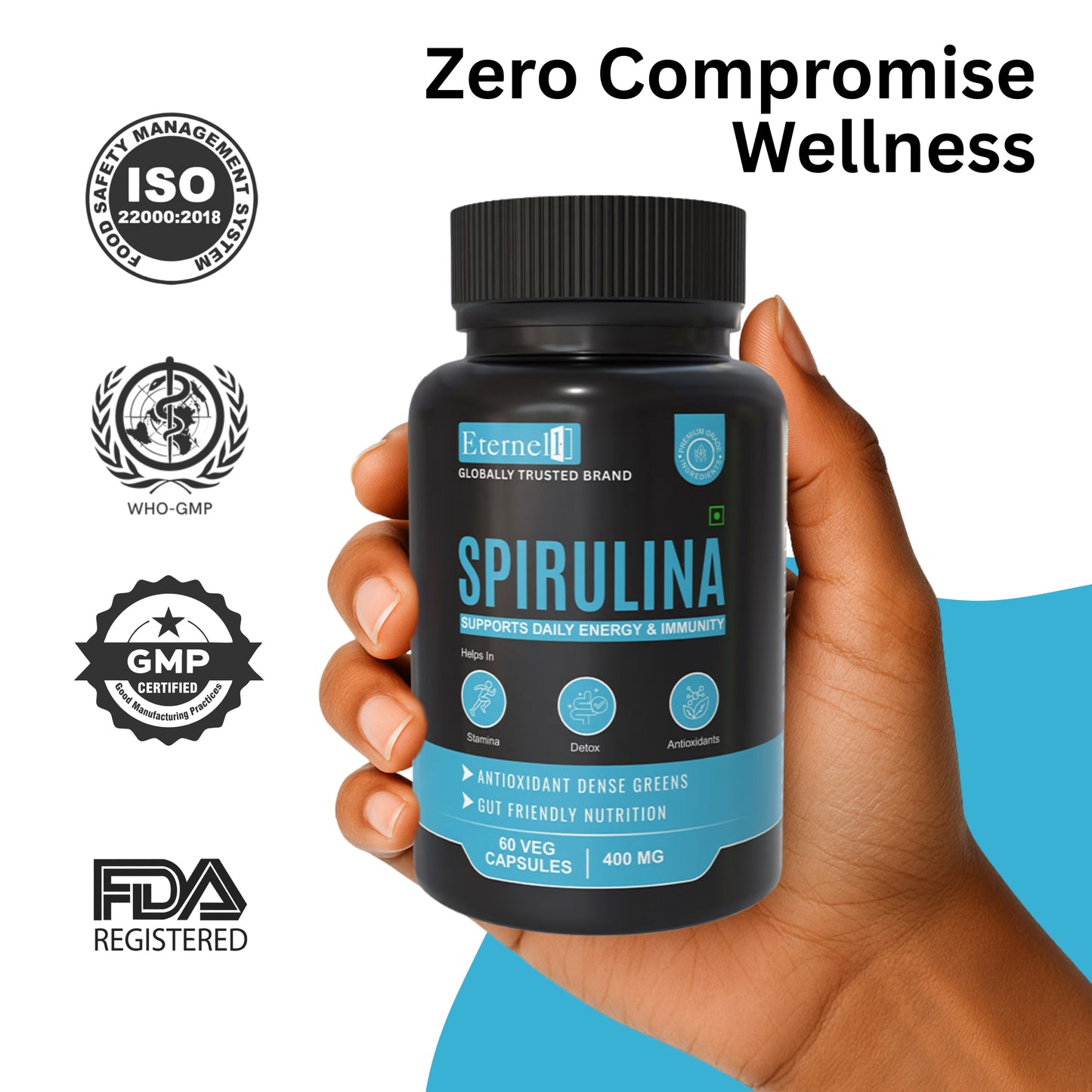 Spirulina Capsules - 400 mg