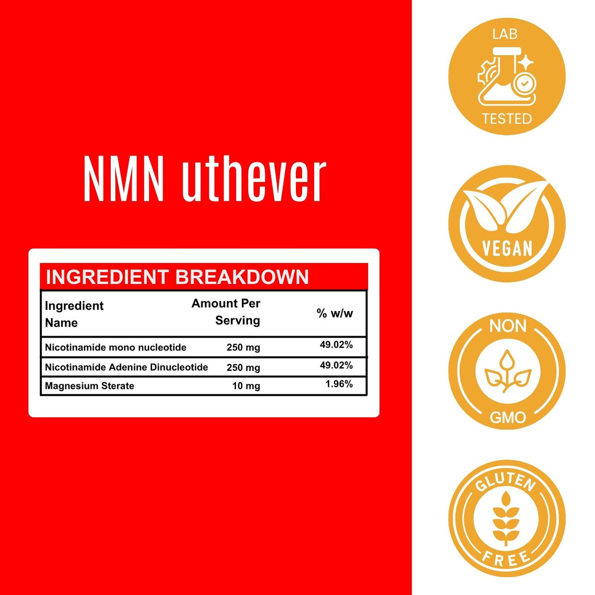NMN Uthever Capsule - 510mg