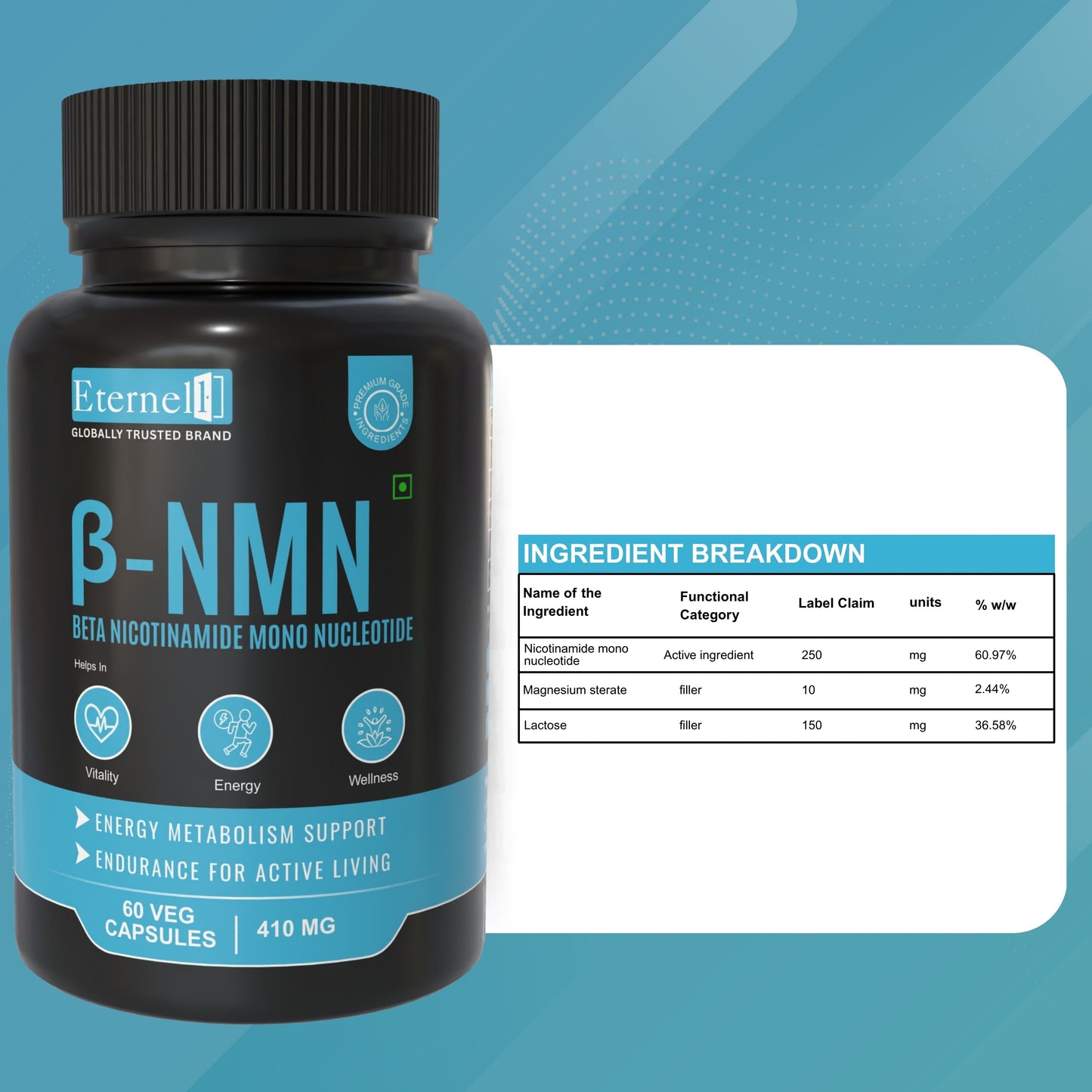 β - NMN Capsule - 410mg