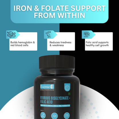 Ferrous bisglycinate + Folic acid Table - 300mg Supplement