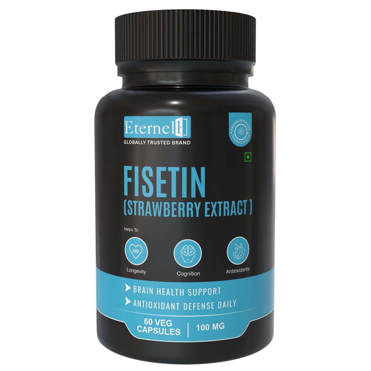 Fisetin (Strawberry Extract) 100 mg  – Anti-Aging & Cellular Health