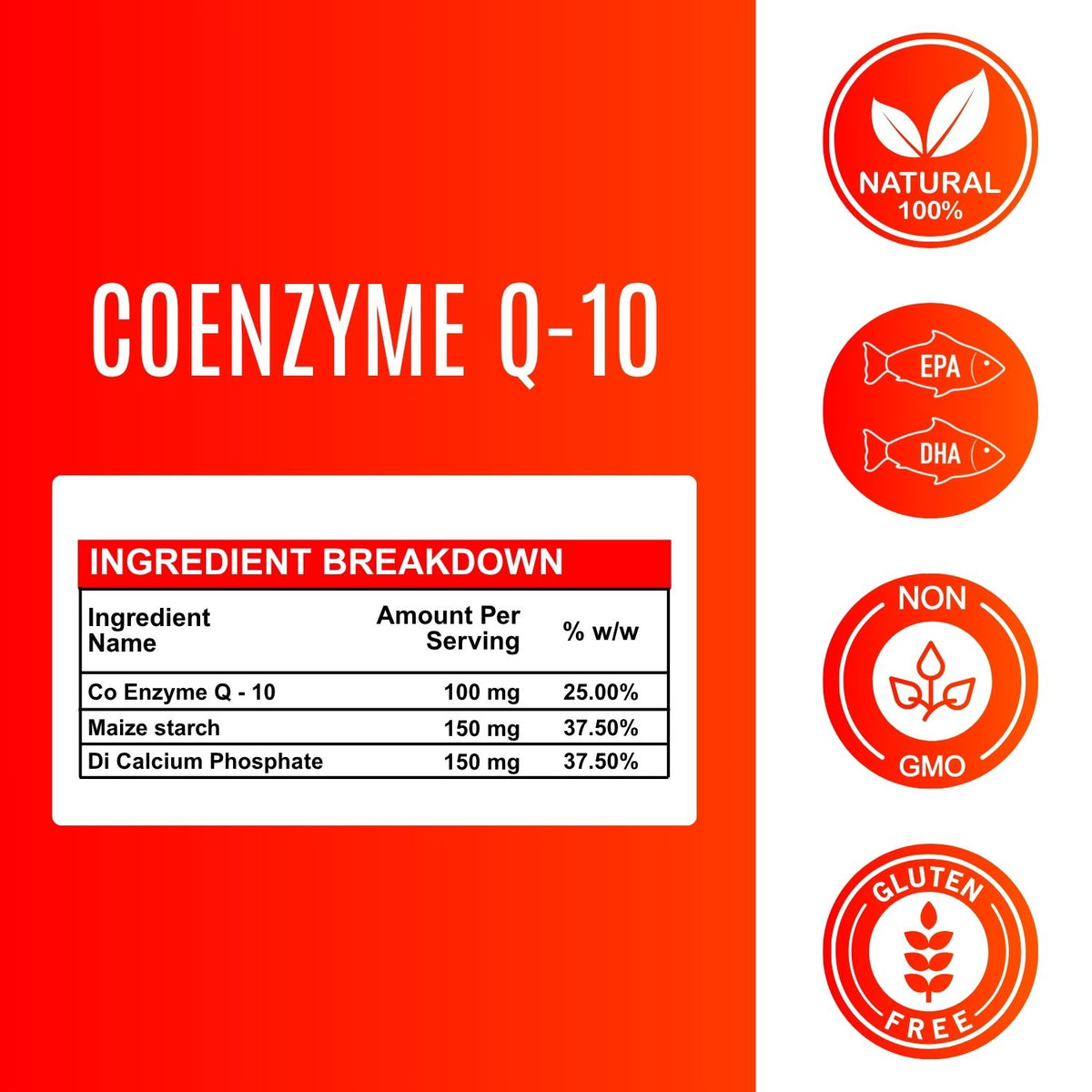 Co Enzyme Q 10 - 100 mg