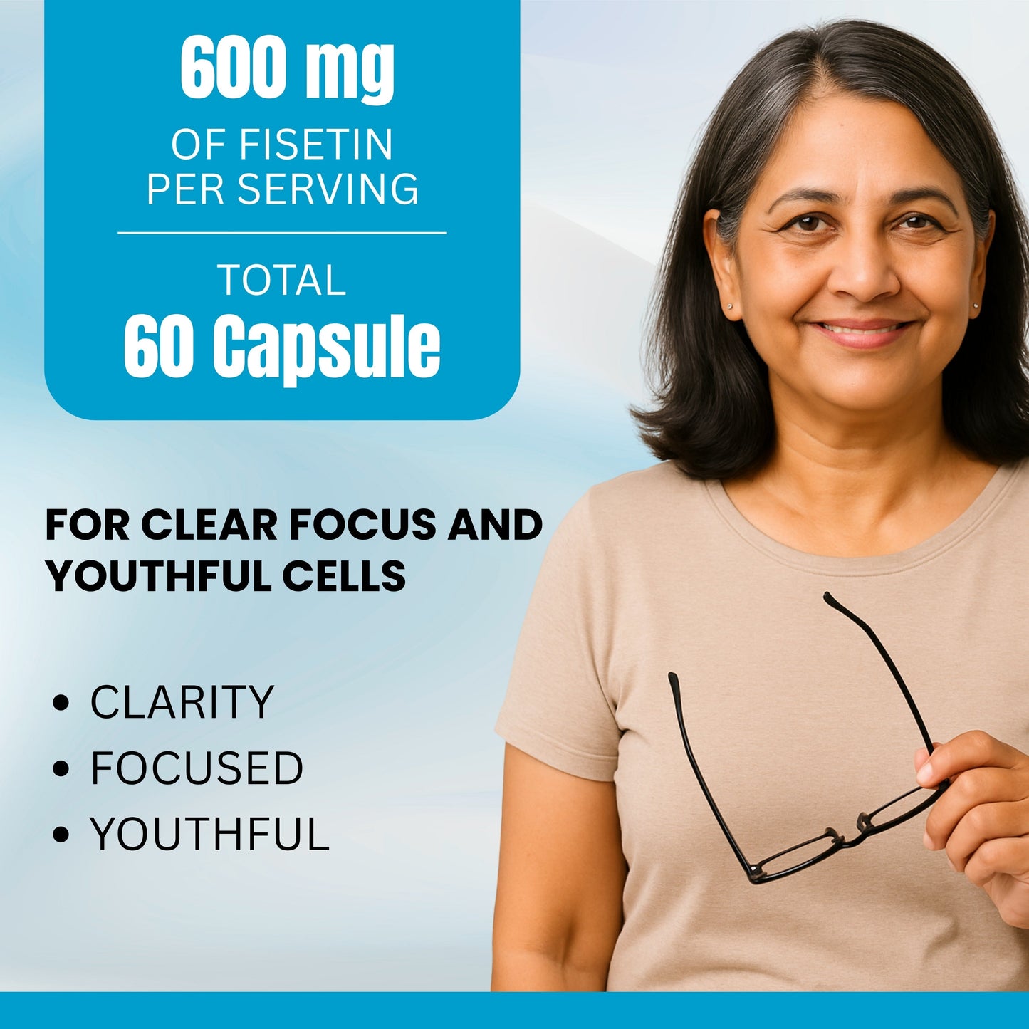 Fisetin (Strawberry Extract) 100 mg  – Anti-Aging & Cellular Health