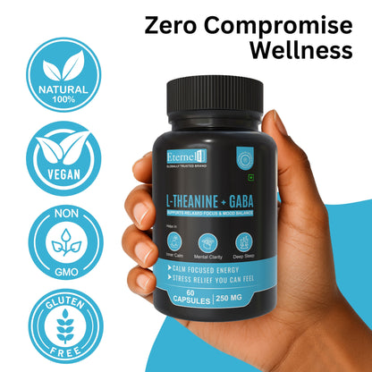 L-Theanine + GABA - 250 mg – Calm Mind & Stress Relief