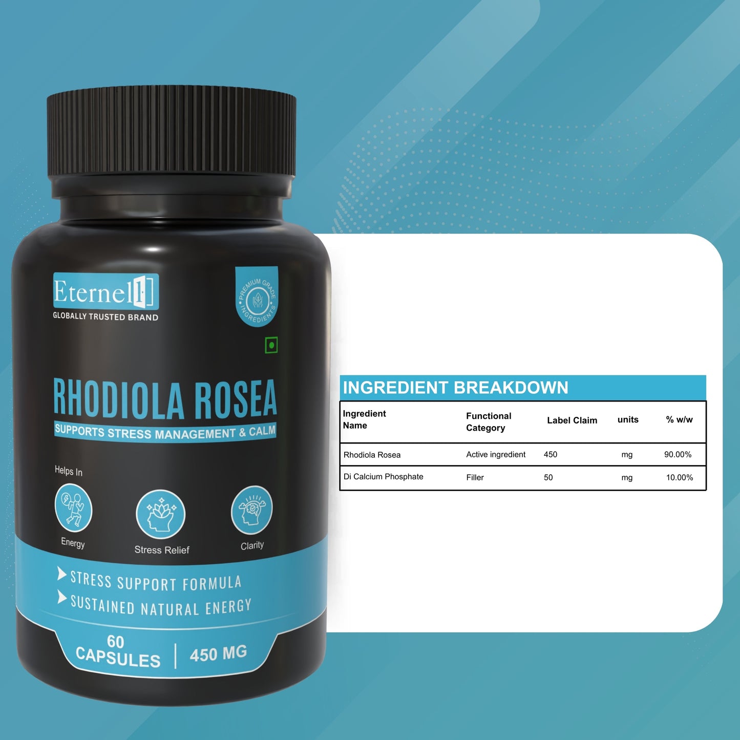 Rhodiola Rosea - 450 mg