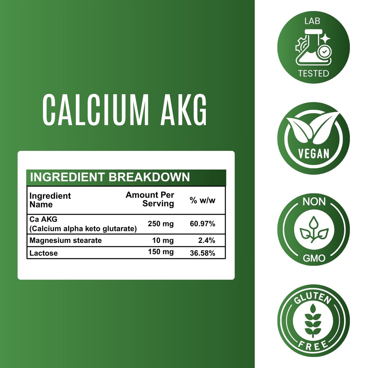 Calcium AKG - 250 mg