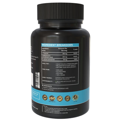 L-Theanine + GABA - 250 mg – Calm Mind & Stress Relief