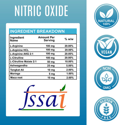 Nitric Oxide - 500mg Capsules – Pump & Performance Support
