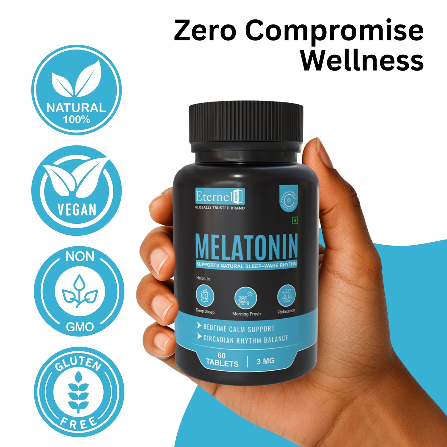 Melatonin 3 mg – Deep Sleep & Recovery Support