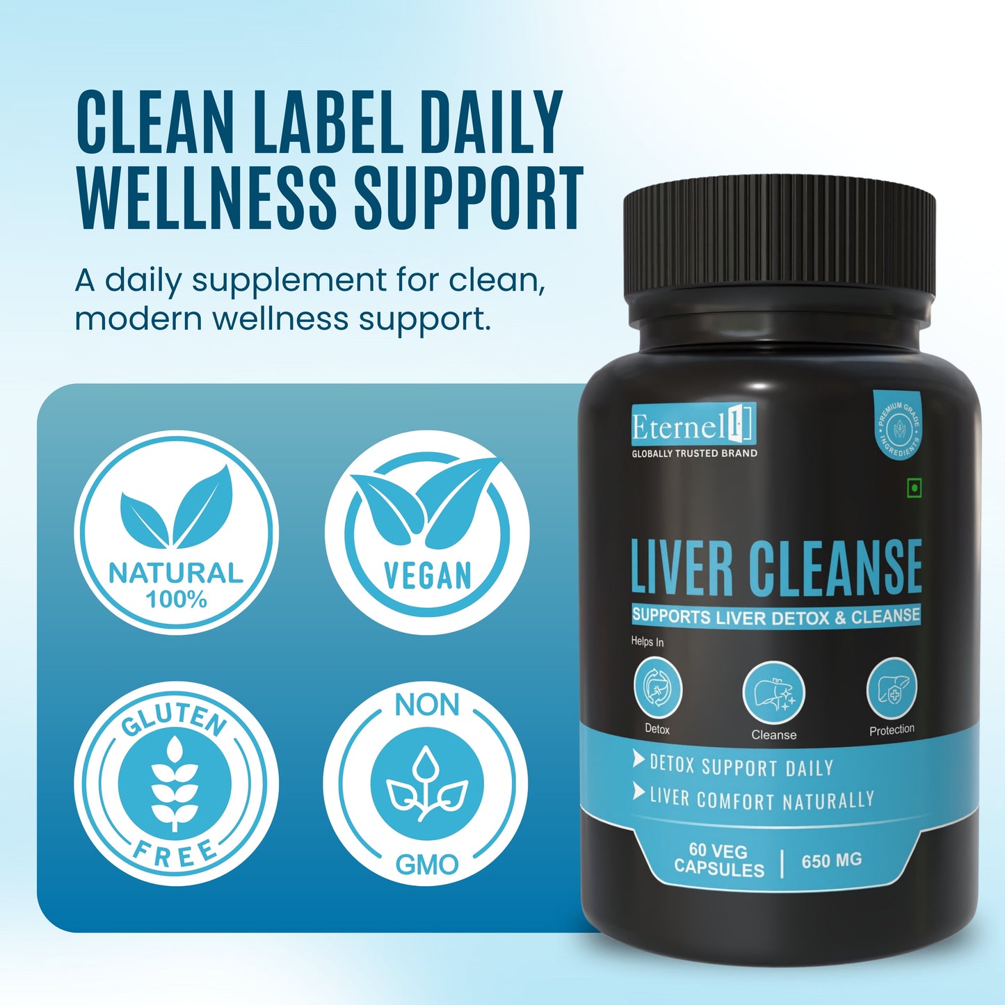 Liver Cleanse Capsules 650 mg – Detox & Liver Support