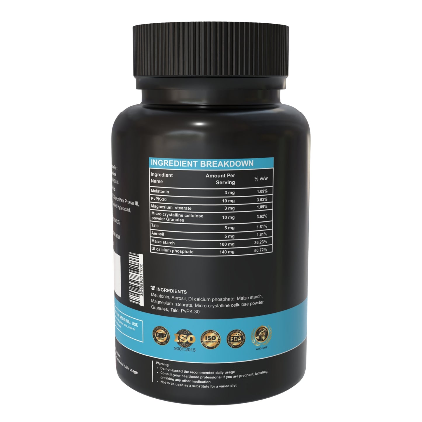 Melatonin 3 mg – Deep Sleep & Recovery Support
