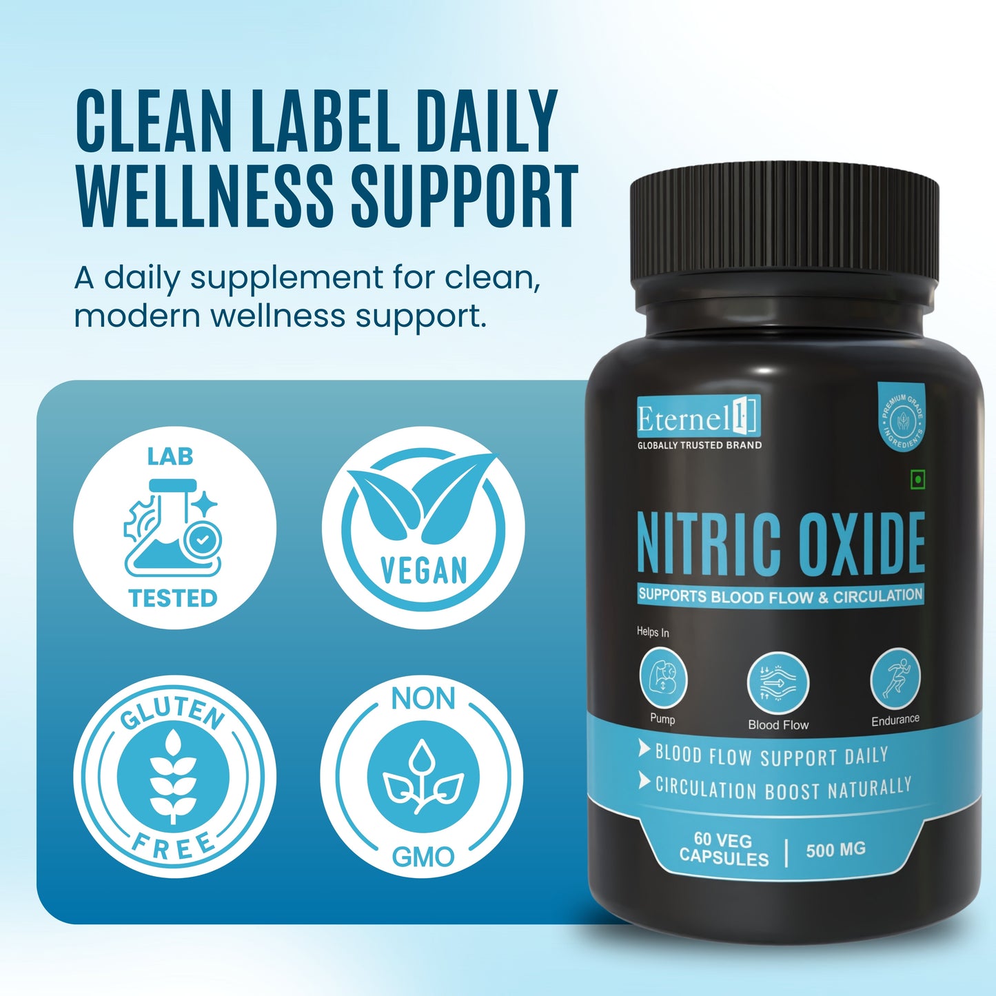 Nitric Oxide - 500mg Capsules – Pump & Performance Support