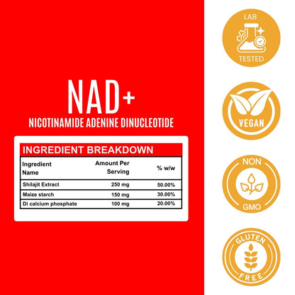 NAD+ Capsules 500 mg – Cellular Energy & Longevity