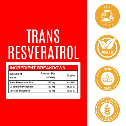 Trans Resveratrol - 250 mg