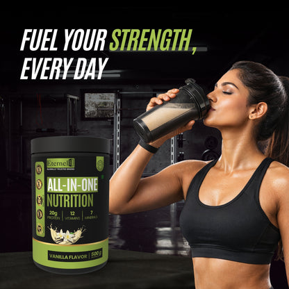All In One Nutritional Shake Powder(Vanilla) - 500 g