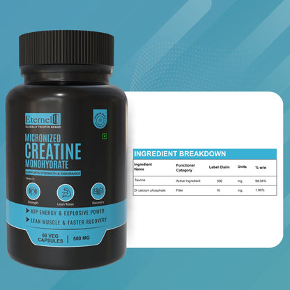 Micronized Creatine Monohydrate Tablets - 500 mg