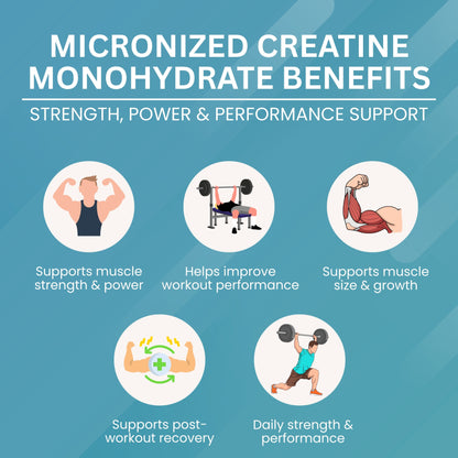 Micronized Creatine Monohydrate Tablets - 500 mg