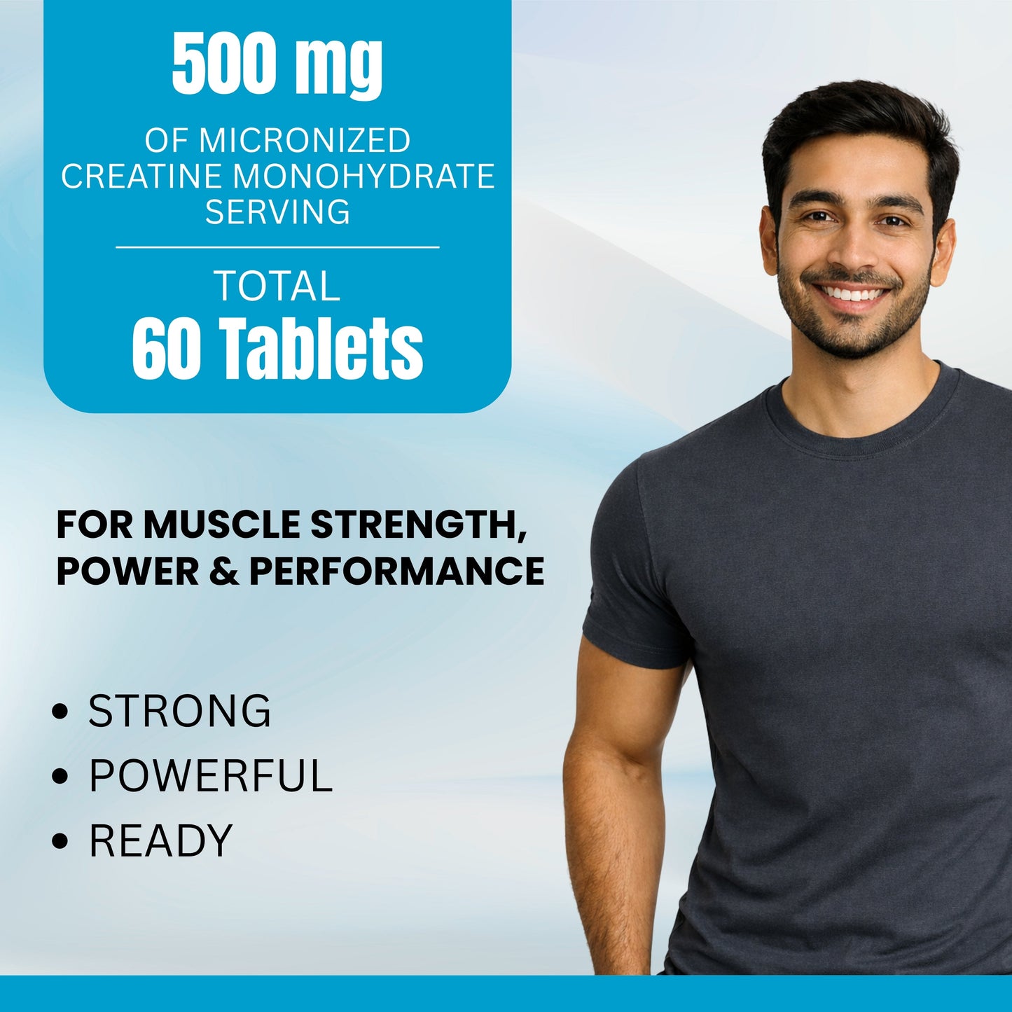 Micronized Creatine Monohydrate Tablets - 500 mg