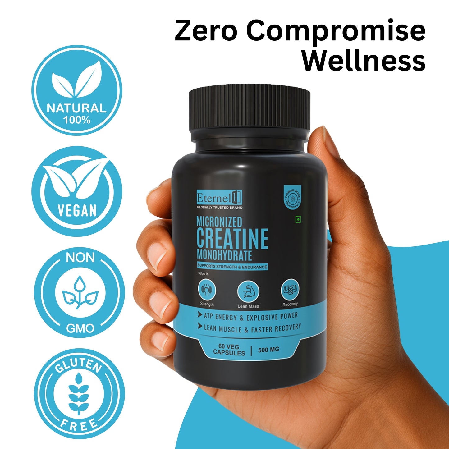 Micronized Creatine Monohydrate Tablets - 500 mg