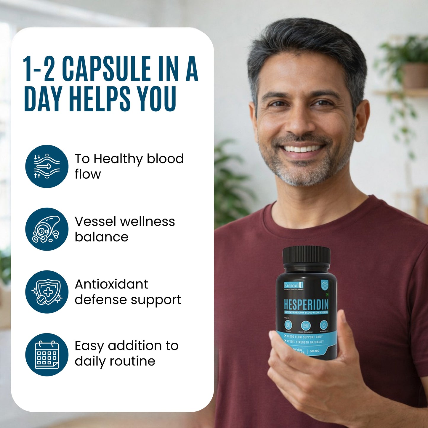 Hesperidin Capsules 500 mg – Circulation & Heart Health Support