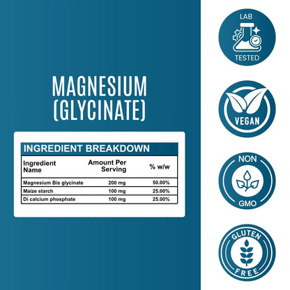 Magnesium Bis Glycinate - 200 mg