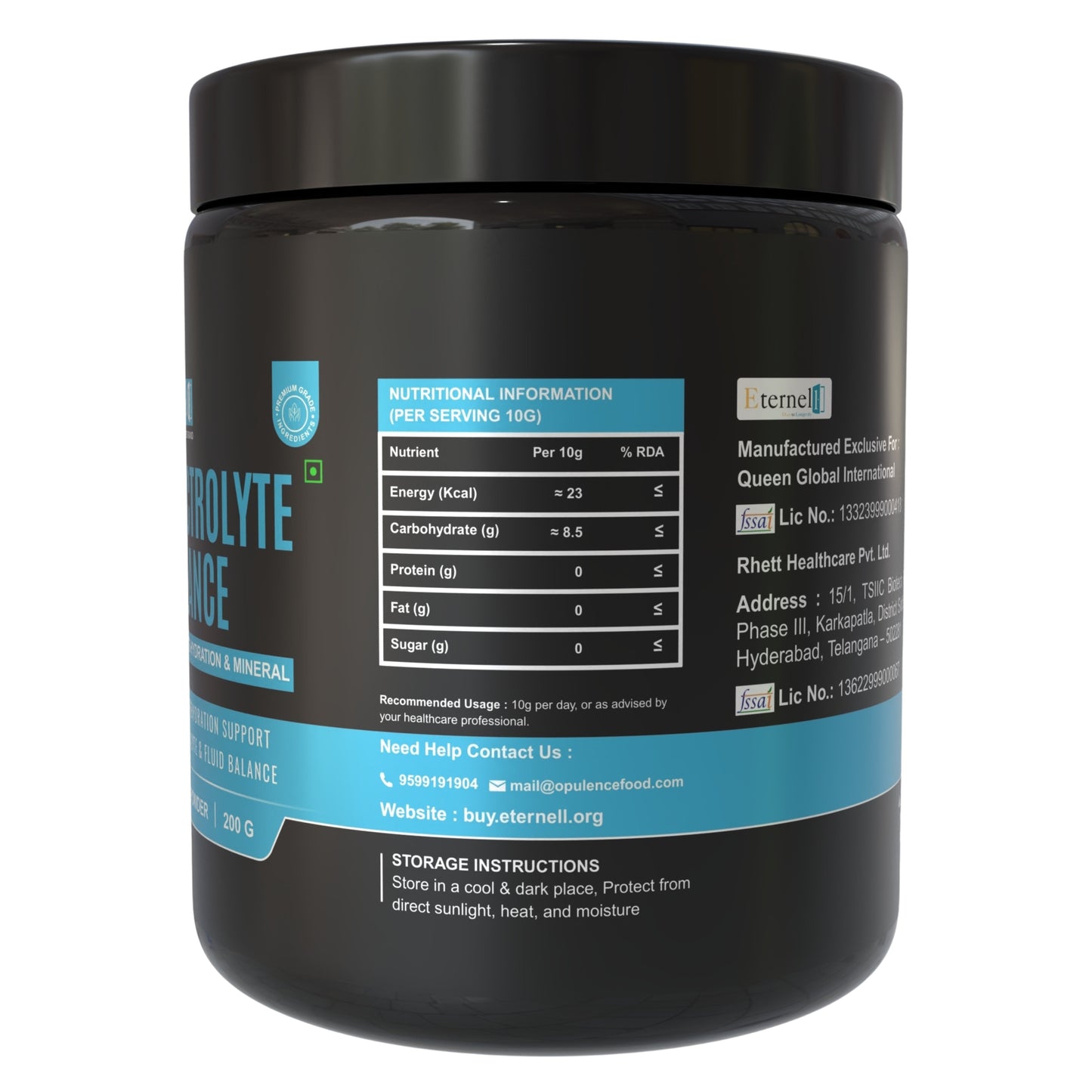 Electrolyte Balance Powder 200 gm – Hydration & Performance Support