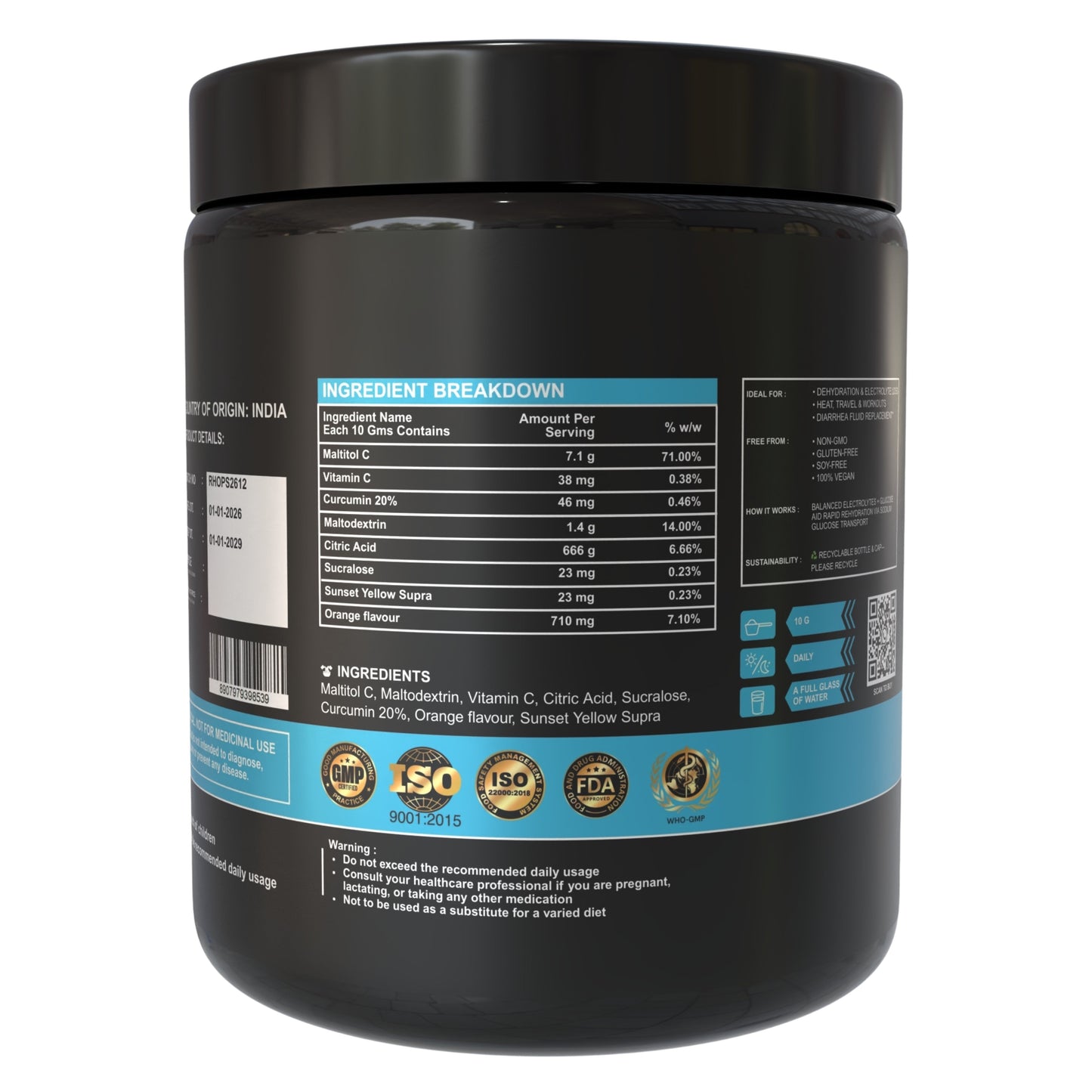 Electrolyte Balance Powder 200 gm – Hydration & Performance Support