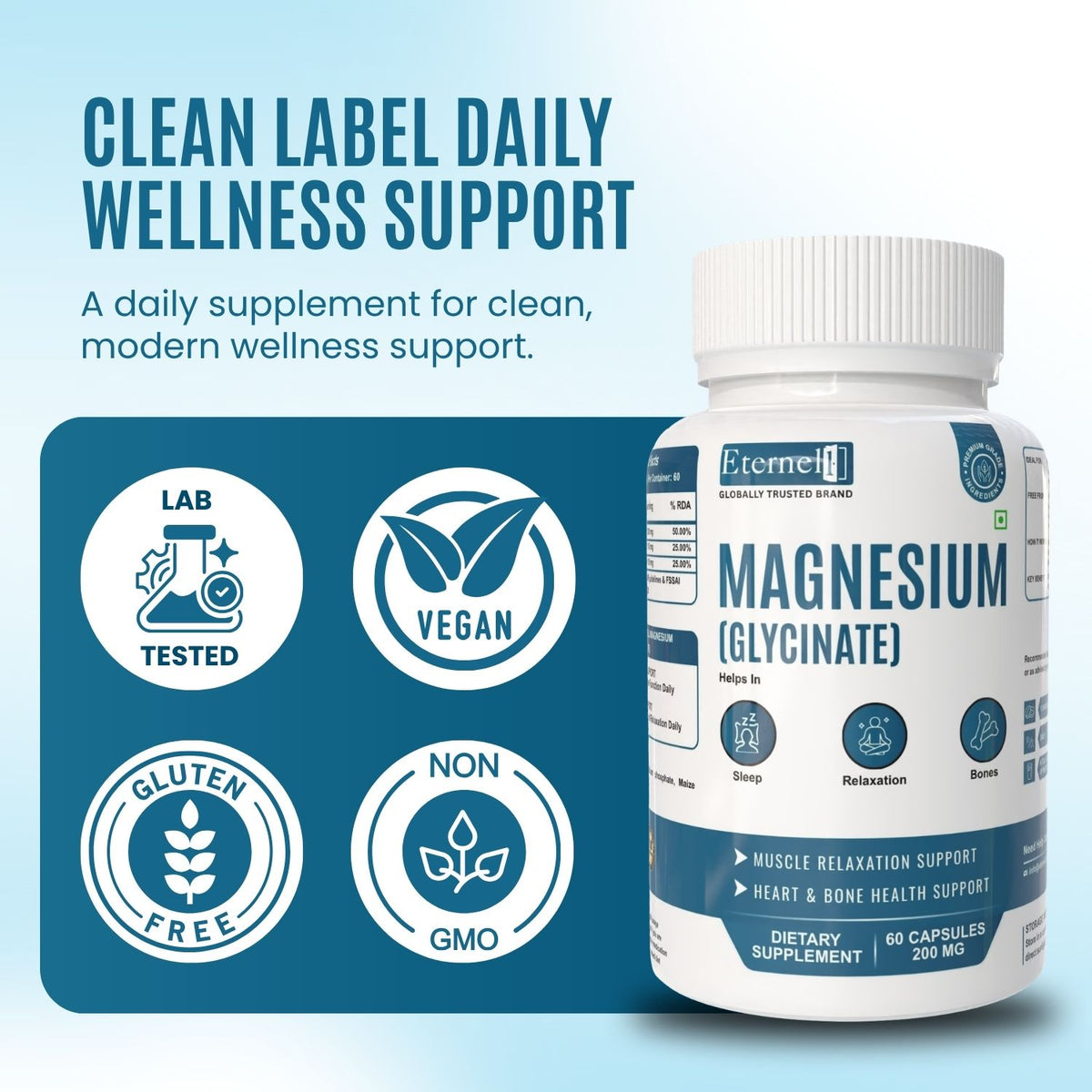 Magnesium Bis Glycinate - 200 mg