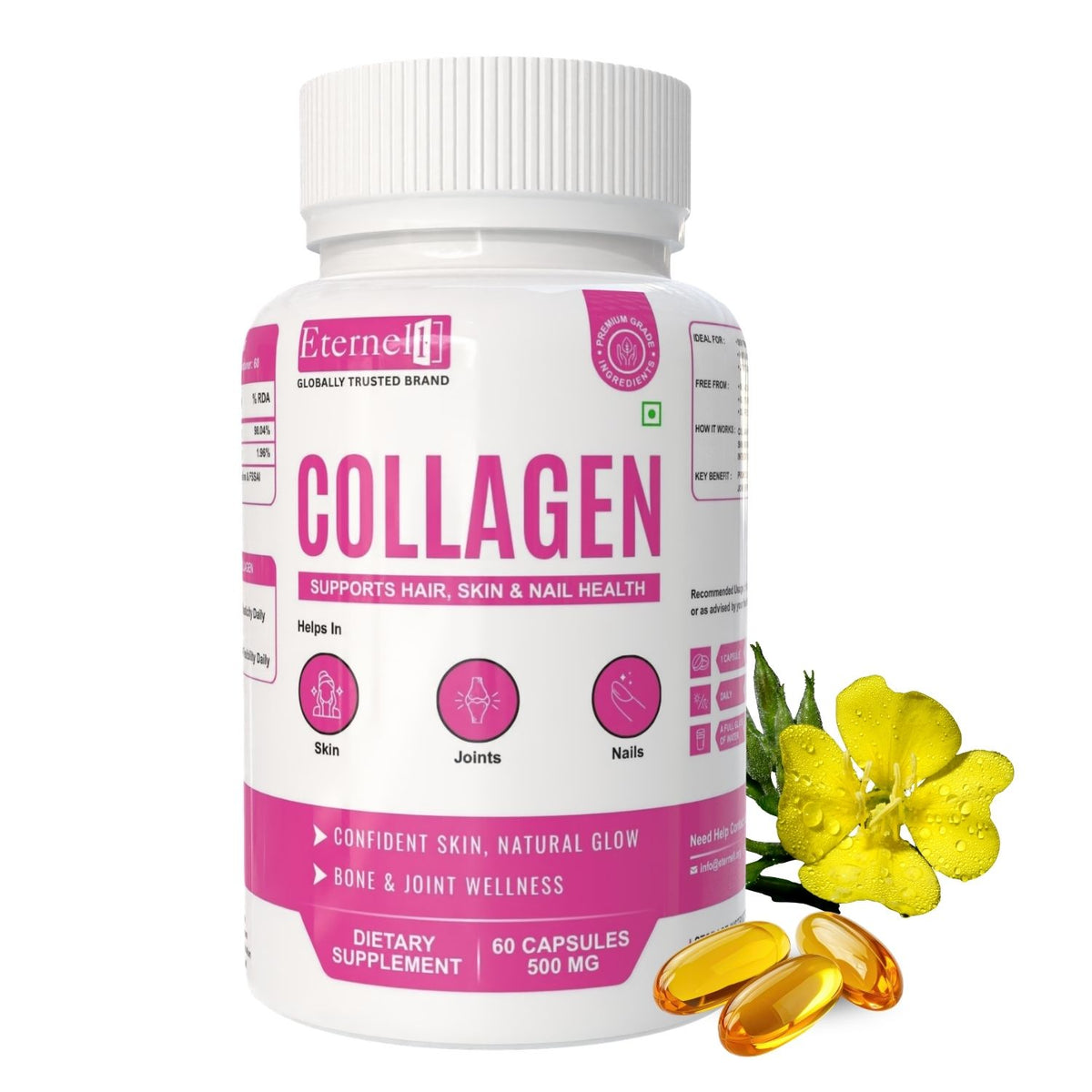 Collagen 500 mg – Skin, Hair & Anti-Aging Support